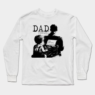 Dad i love you check Long Sleeve T-Shirt